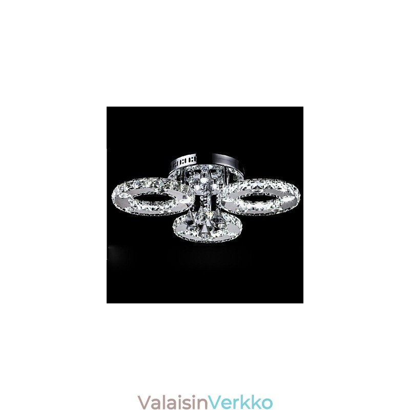 Moderni nykyaikainen Crystal Chrome -tasoteline