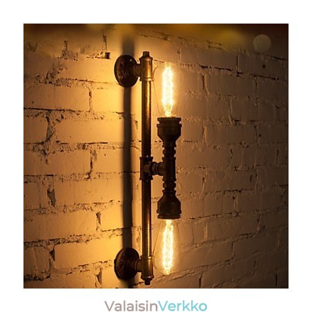 Wroguht rautainen vesiputkiseinälamppu Vintage käytävän valot Loft rauta seinälamppu Edison hehkulamppu FJ DB2 046A0 Wroguht rautainen vesiputkiseinälamppu Vintage käytävän valot Loft rauta seinälamppu Edison hehkulamppu FJ DB2 046A0