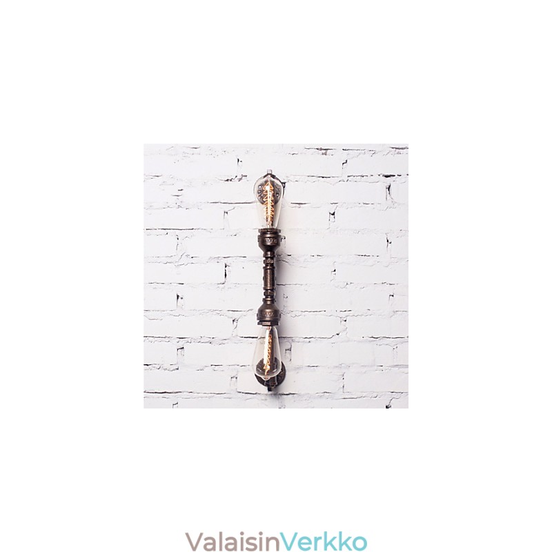 Wroguht rautainen vesiputkiseinälamppu Vintage käytävän valot Loft rauta seinälamppu Edison hehkulamppu FJ DB2 046A0