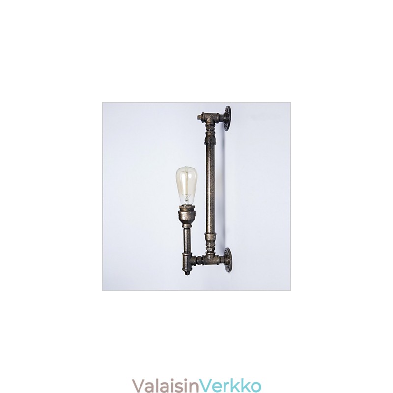 Wroguht rautainen vesiputkiseinälamppu Vintage käytävän valot Loft rauta seinälamppu Edison hehkulamppu FJ DB2 046A0