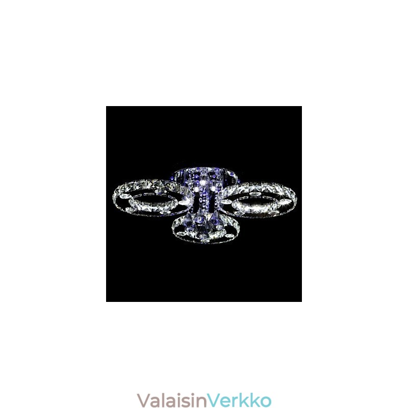 Moderni nykyaikainen Crystal Chrome -tasoteline