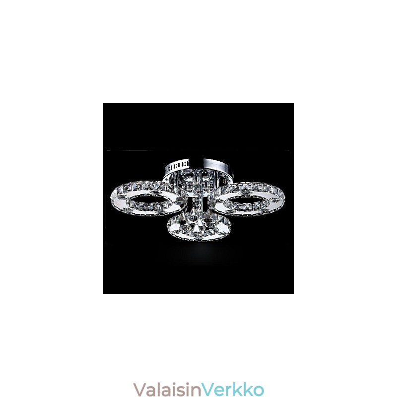 Moderni nykyaikainen Crystal Chrome -tasoteline