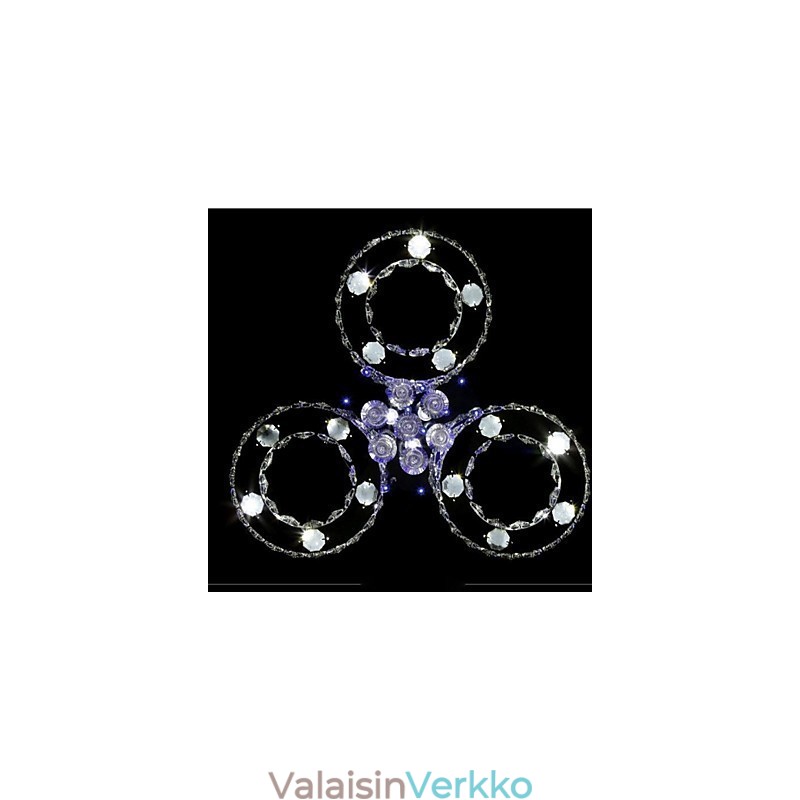 Moderni nykyaikainen Crystal Chrome -tasoteline
