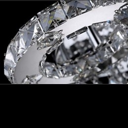 Moderni nykyaikainen Crystal Chrome -tasoteline