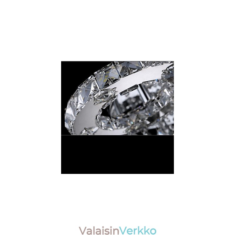 Moderni nykyaikainen Crystal Chrome -tasoteline