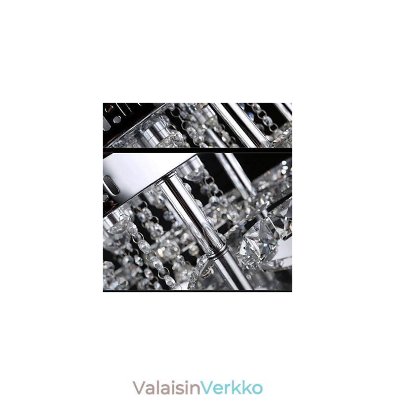 Moderni nykyaikainen Crystal Chrome -tasoteline