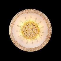 Pyöreä Crystal Absorb Dome Light kattolampun halkaisija 80cm Sisältää 15 polttimoa