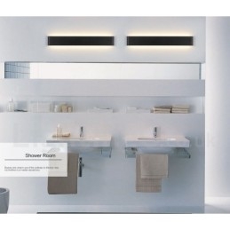 Pitkät modernit nykyaikaiset seinävalaisimet ja lamput sisätilojen metalliseen seinävalaisimeen IP 44 kylpyhuoneeseen, makuuhuoneeseen, olohuoneeseen