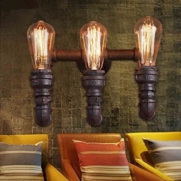 Seinävalaisimet Mini Style Rustic Lodge Metal
