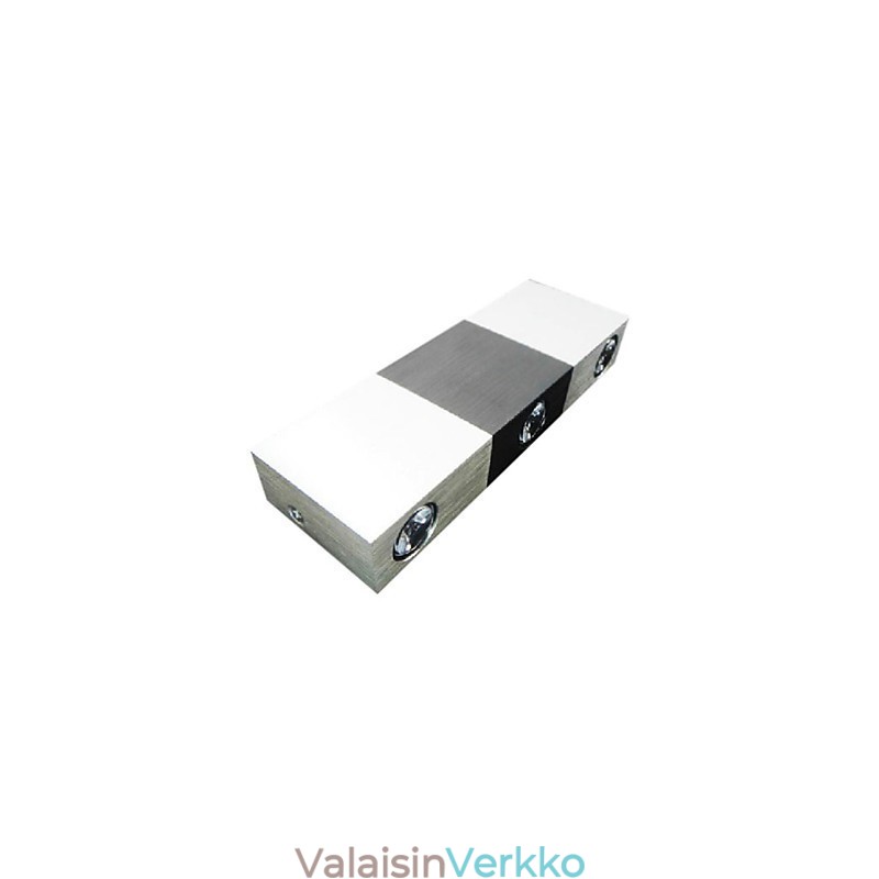 Moderni seinävalaisin sirontavalolla, suorakaiteen muotoinen alumiinirunko