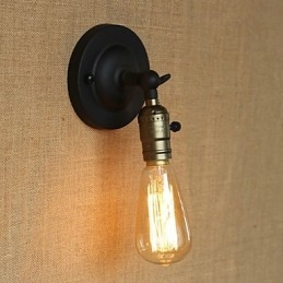 Edison Hehkulamppu käytävä Retro Minimalistinen sängyn vieressä käytävä kahvila Terassi Channel Mini seinävalaisin