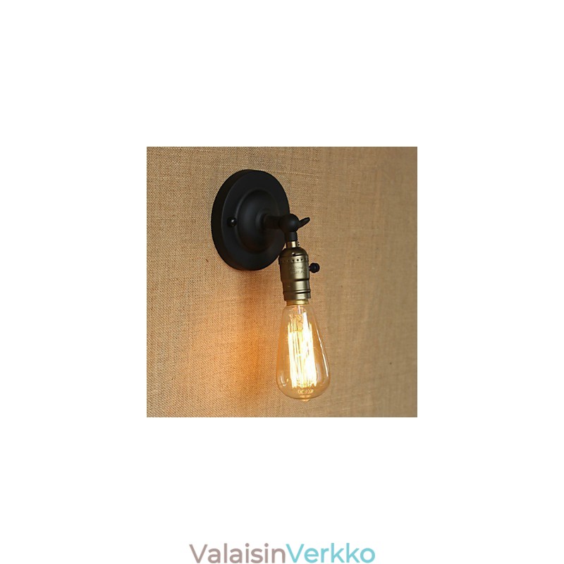 Edison Hehkulamppu käytävä Retro Minimalistinen sängyn vieressä käytävä kahvila Terassi Channel Mini seinävalaisin