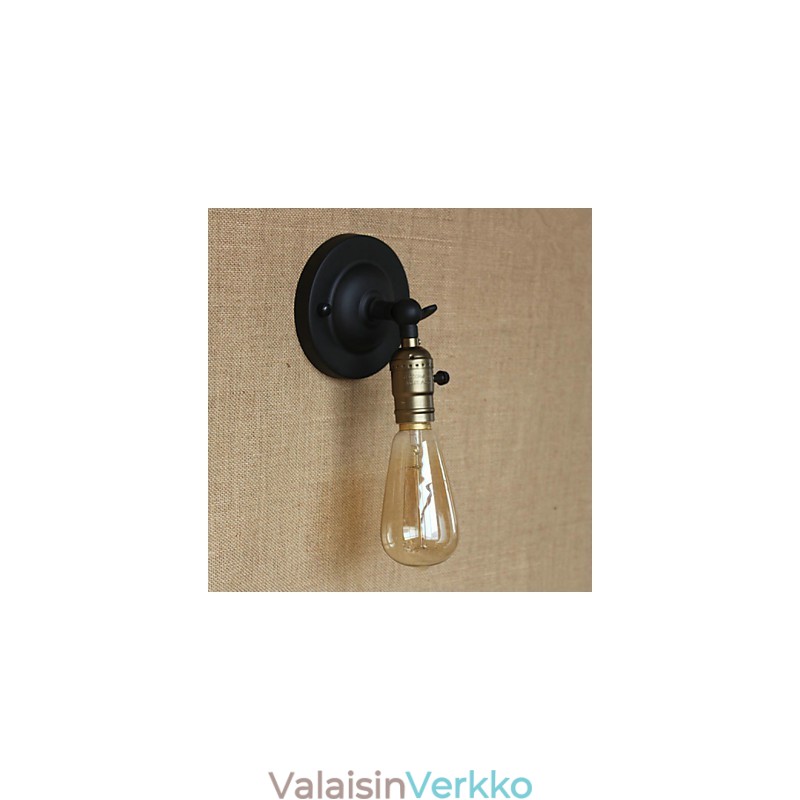 Edison Hehkulamppu käytävä Retro Minimalistinen sängyn vieressä käytävä kahvila Terassi Channel Mini seinävalaisin
