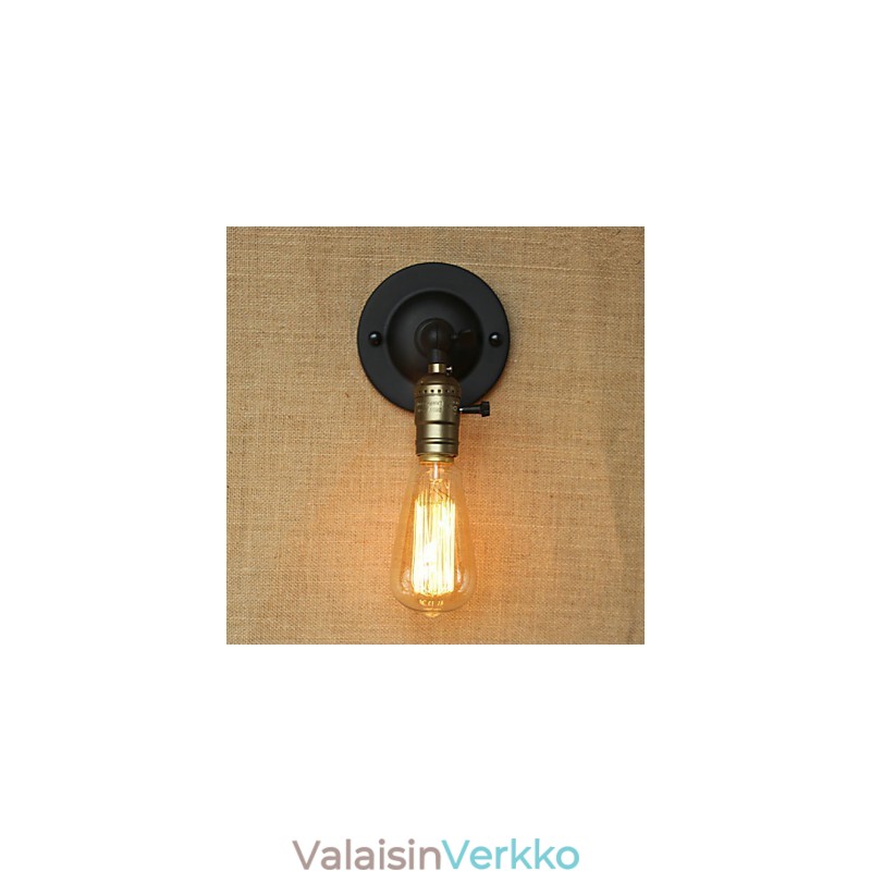Edison Hehkulamppu käytävä Retro Minimalistinen sängyn vieressä käytävä kahvila Terassi Channel Mini seinävalaisin