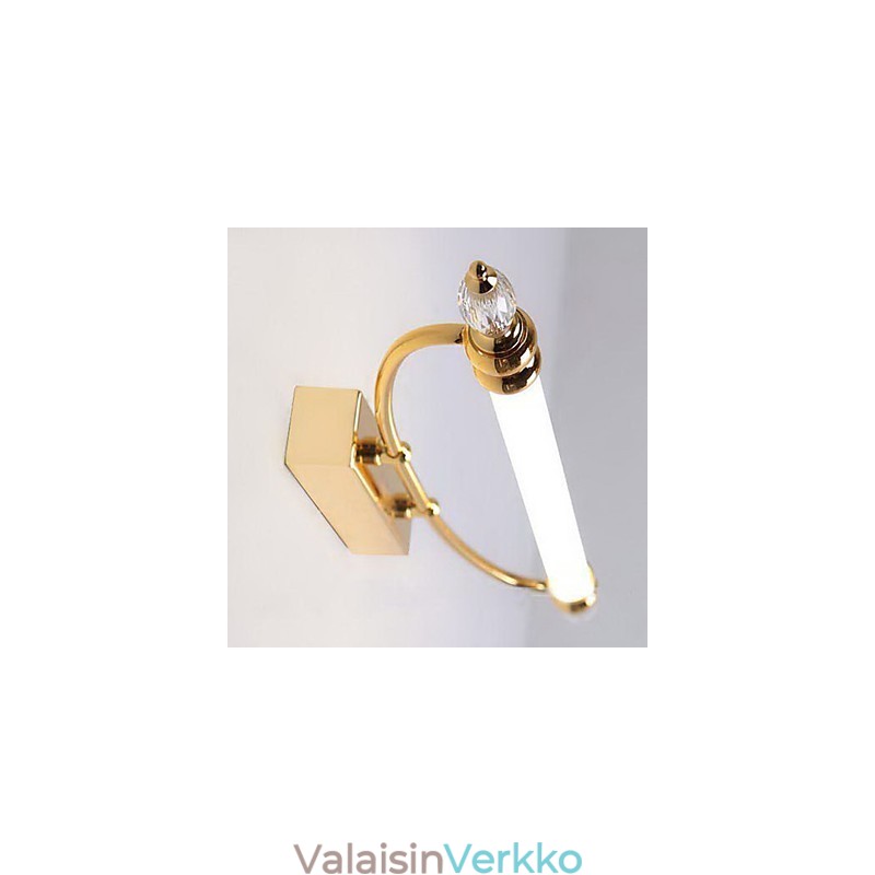 Kylpyhuoneen valaistus moderni nykyaikainen metalli