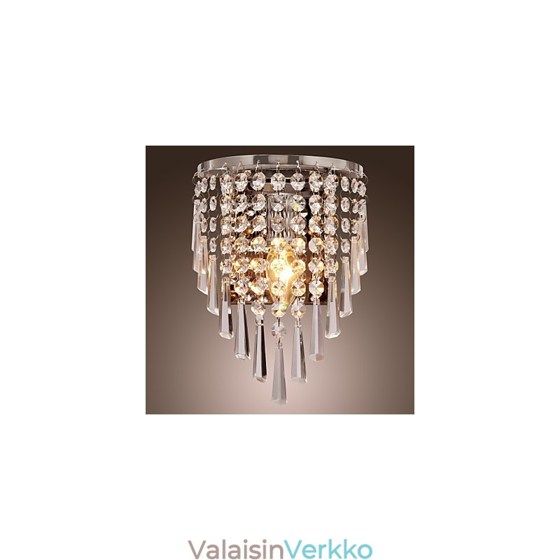 Puolipyöreä seinävalaisin Crystal Feature