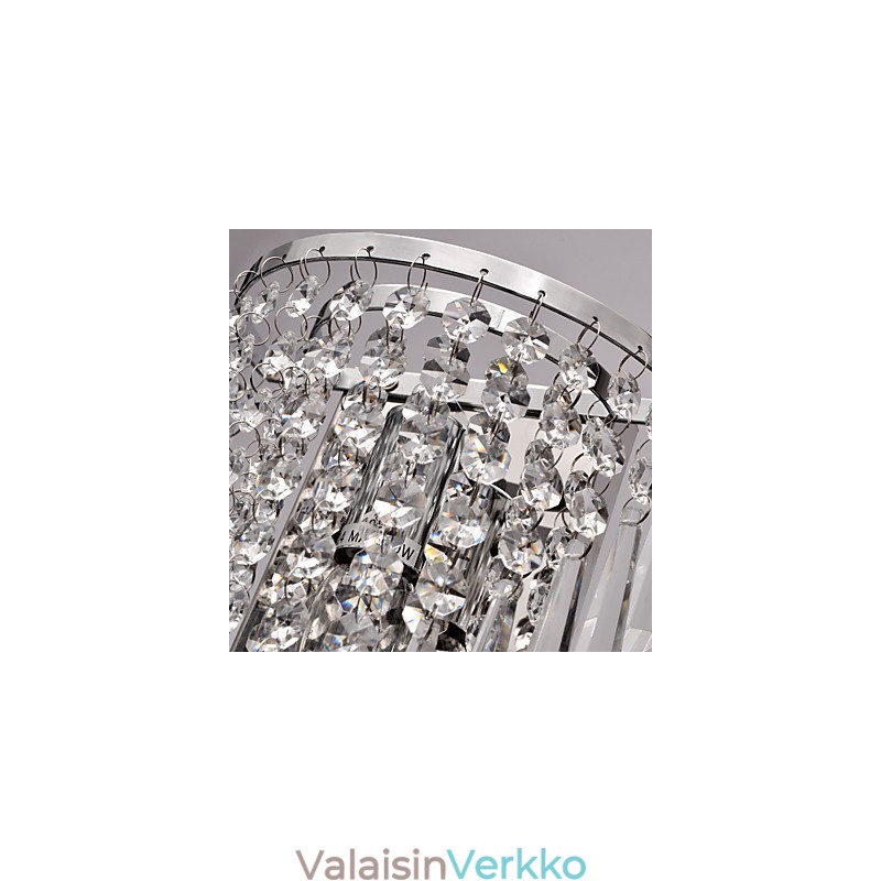 Puolipyöreä seinävalaisin Crystal Feature