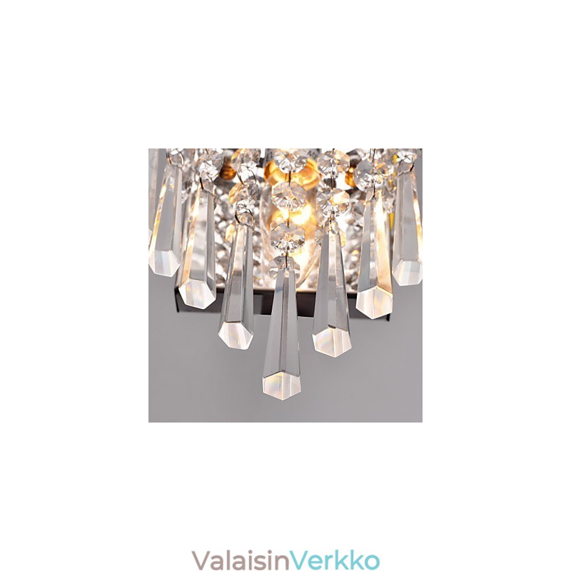 Puolipyöreä seinävalaisin Crystal Feature
