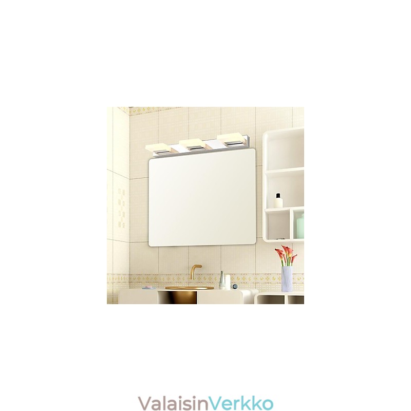 Kylpyhuoneen valaistus moderni nykyaikainen metalli