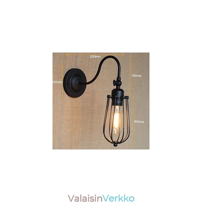 American Country Living Room Valaisin Makuuhuoneen Parveke Minimalistinen Mattamusta Yövalaisin Koristeellinen taideseinä