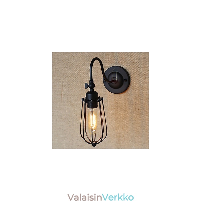 American Country Living Room Valaisin Makuuhuoneen Parveke Minimalistinen Mattamusta Yövalaisin Koristeellinen taideseinä