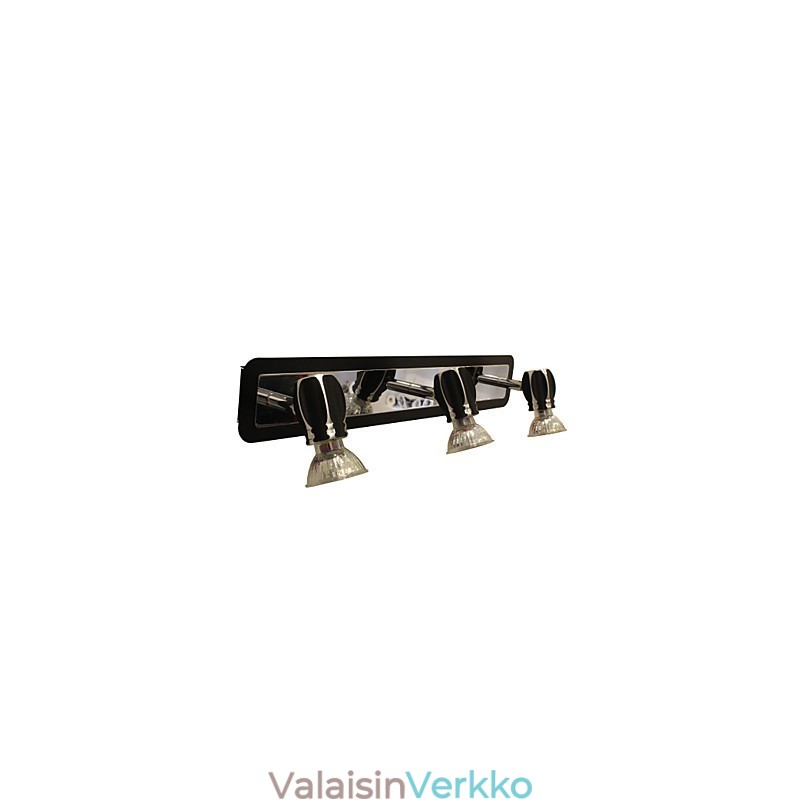 Modernit mustat seinävalot Kylpyhuoneen valot 3 valolla