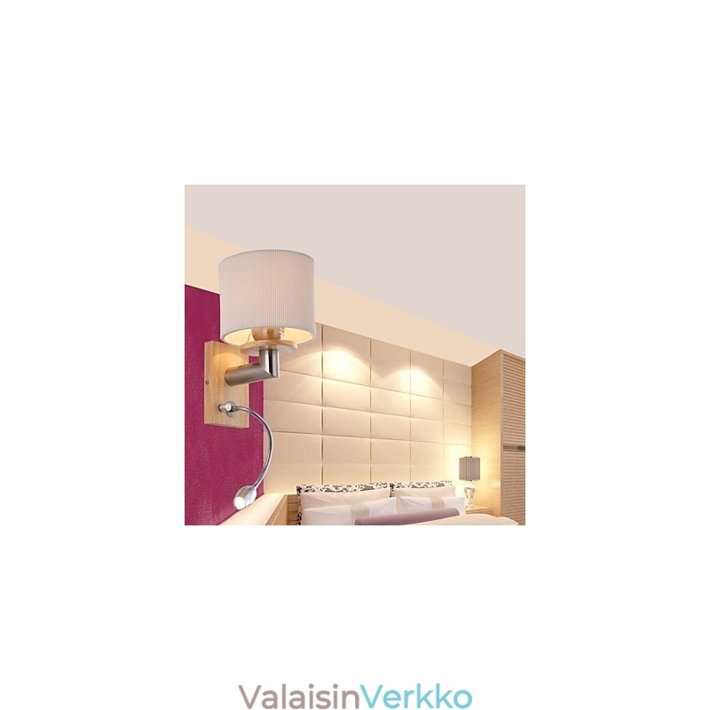 Seinävalaisin yksi valo lukuvalolla