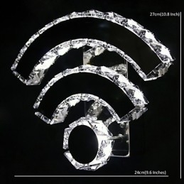 WIFI Crystal seinävalaisimet Crystal Modern Contemporary Bed Living Hotel Metal