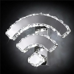 WIFI Crystal seinävalaisimet Crystal Modern Contemporary Bed Living Hotel Metal