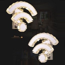 WIFI Crystal seinävalaisimet Crystal Modern Contemporary Bed Living Hotel Metal