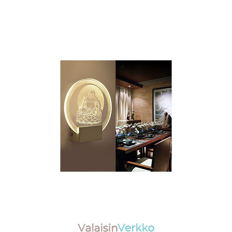 Akryyliseinävalaisin PVC-lamppu valosiru Moderni nykyaikainen metalli