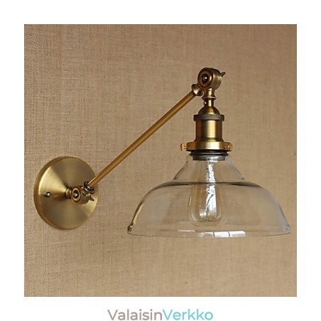 Rautalasi pronssi messinkivarsi tyylinen retro luova amerikkalainen maalaishalli makuuhuoneen seinävalaisin Rautalasi pronssi messinkivarsi tyylinen retro luova amerikkalainen maalaishalli makuuhuoneen seinävalaisin