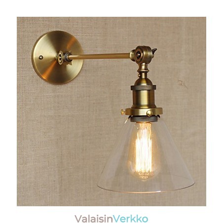 Rautalasi pronssi messinkivarsi tyylinen retro luova amerikkalainen maalaishalli makuuhuoneen seinävalaisin Rautalasi pronssi messinkivarsi tyylinen retro luova amerikkalainen maalaishalli makuuhuoneen seinävalaisin