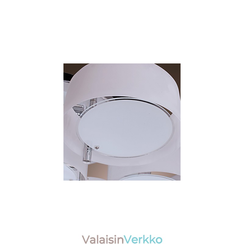 Moderni nykyaikainen kromimetallikattokruunu uppoasennus