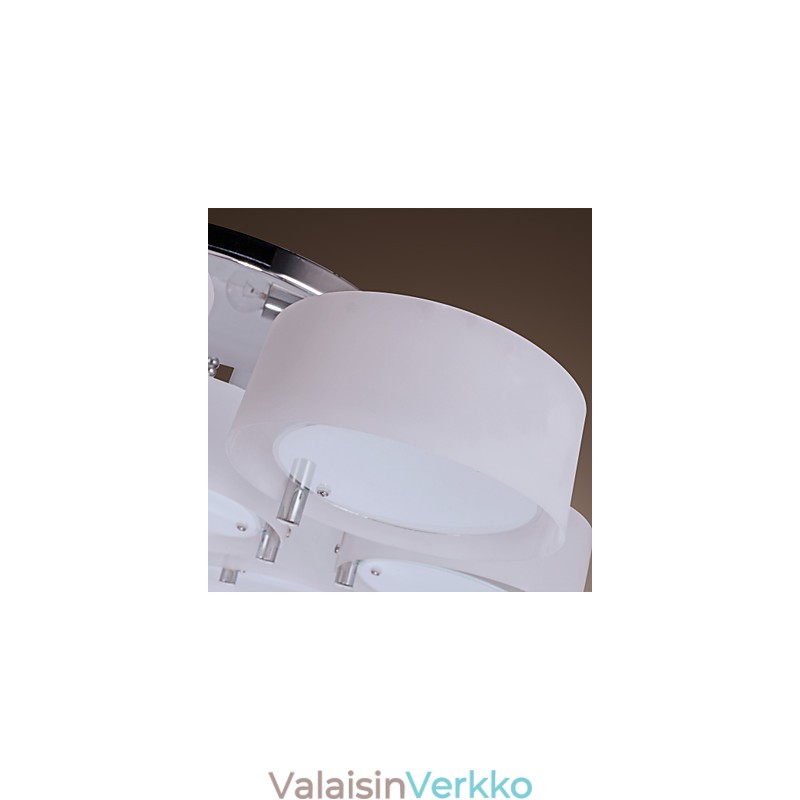 Moderni nykyaikainen kromimetallikattokruunu uppoasennus