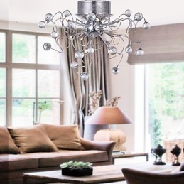 Kattokruunu Crystal Modern Design Living 9 Lights