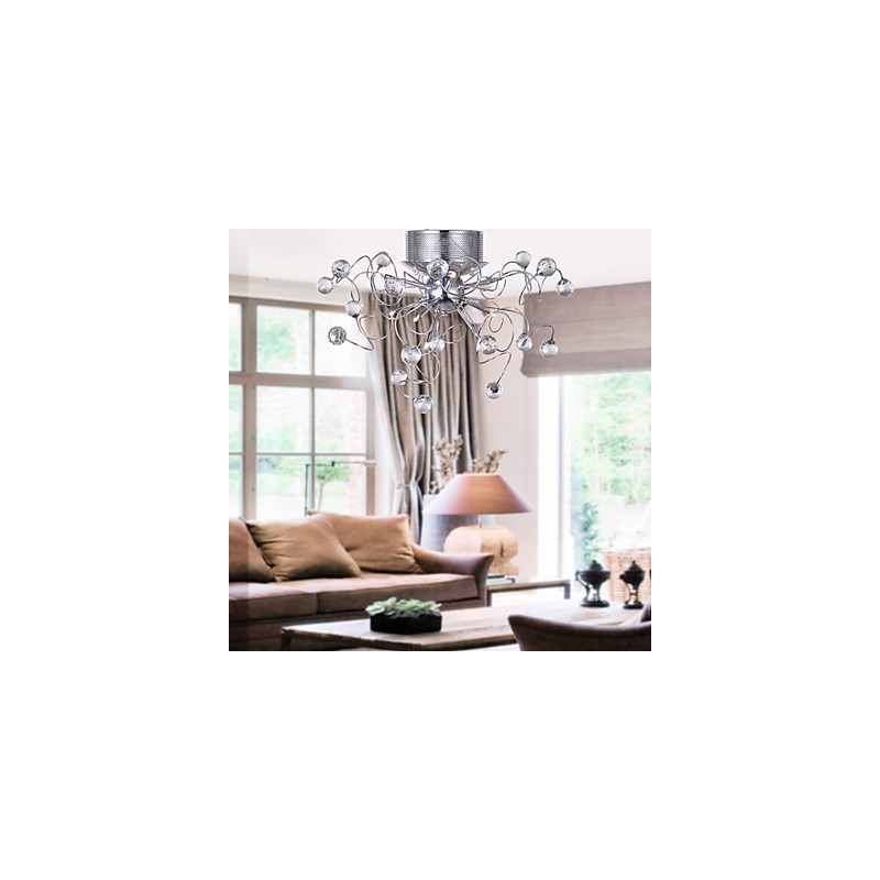 Kattokruunu Crystal Modern Design Living 9 Lights