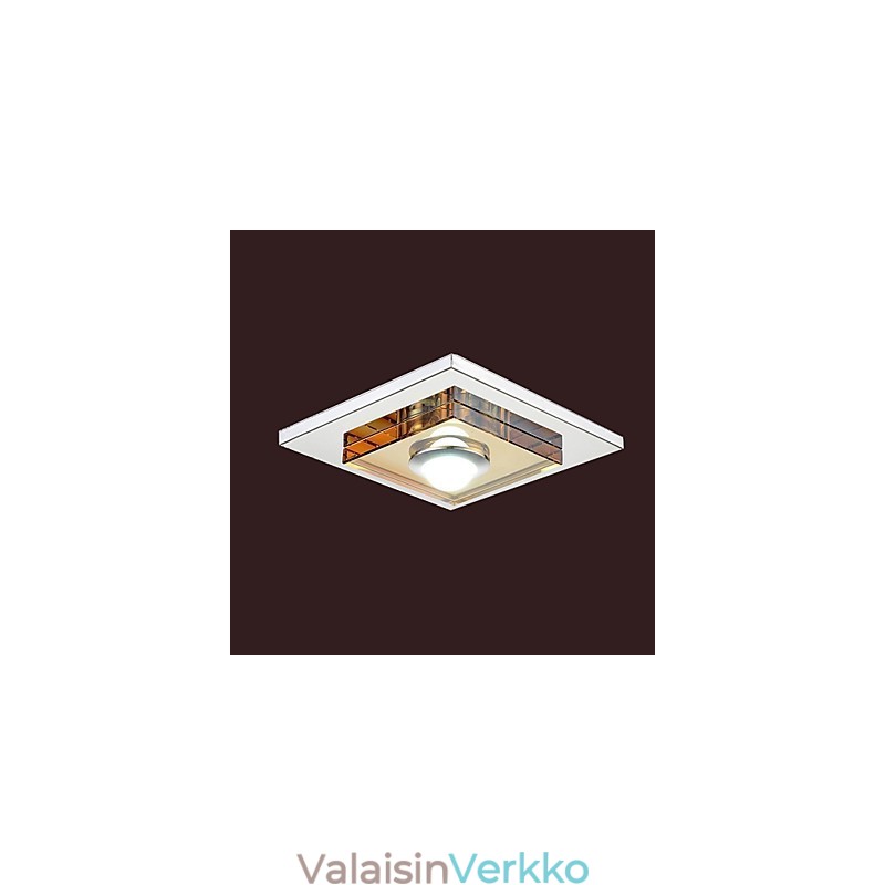 Amber Crystal kattovalaisin 1 valo Uppoasennettava