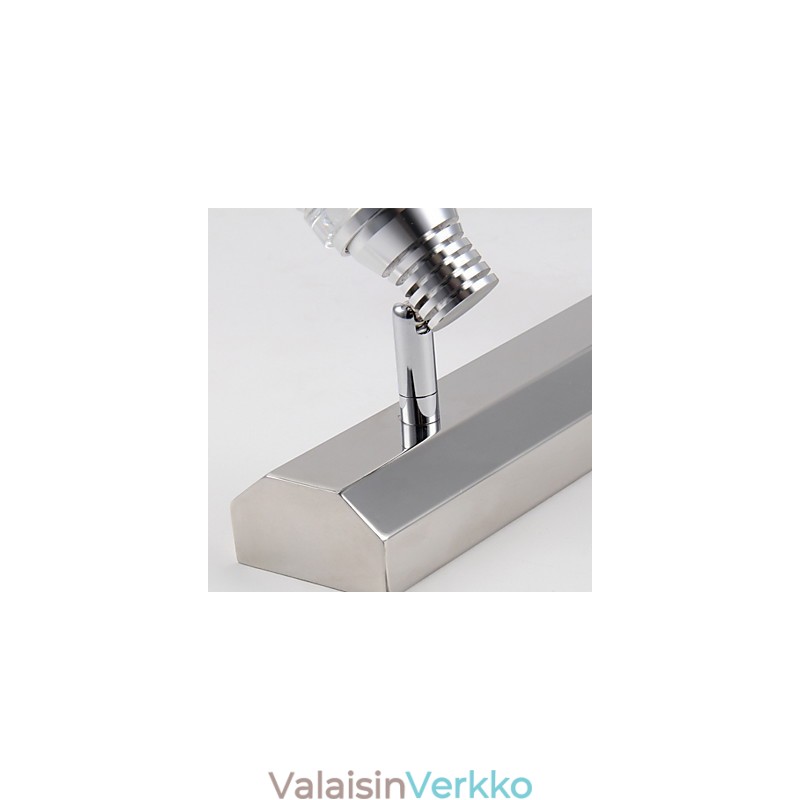 Moderni seinävalaisin lasikuplavarjostimella, peilin edessä