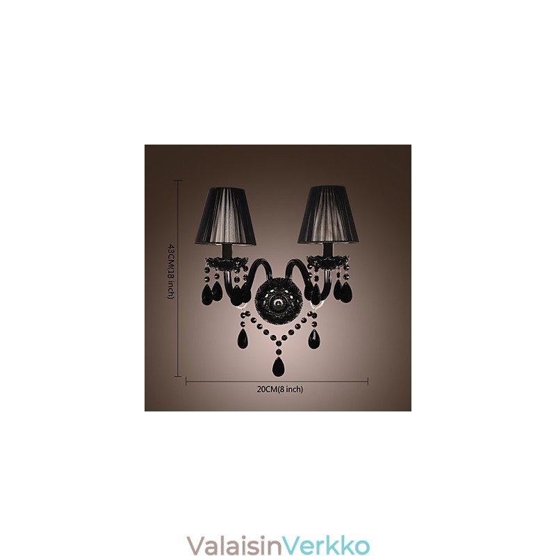 Crystal kynttilän seinävalaisin moderni nykyaikainen lasi