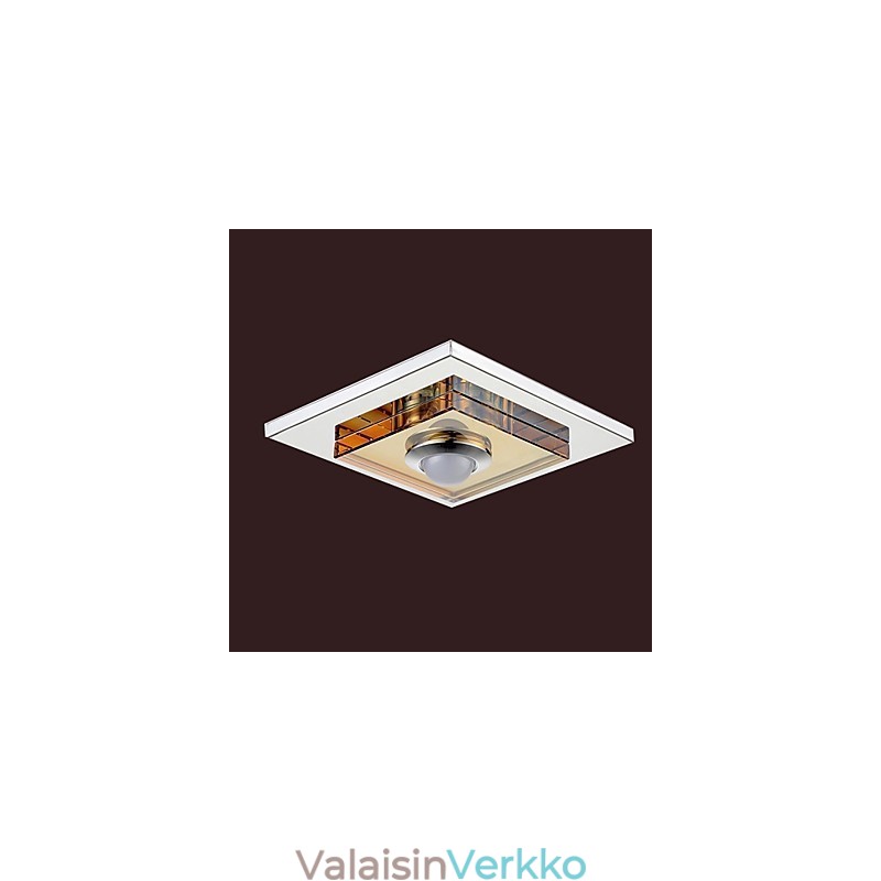 Amber Crystal kattovalaisin 1 valo Uppoasennettava