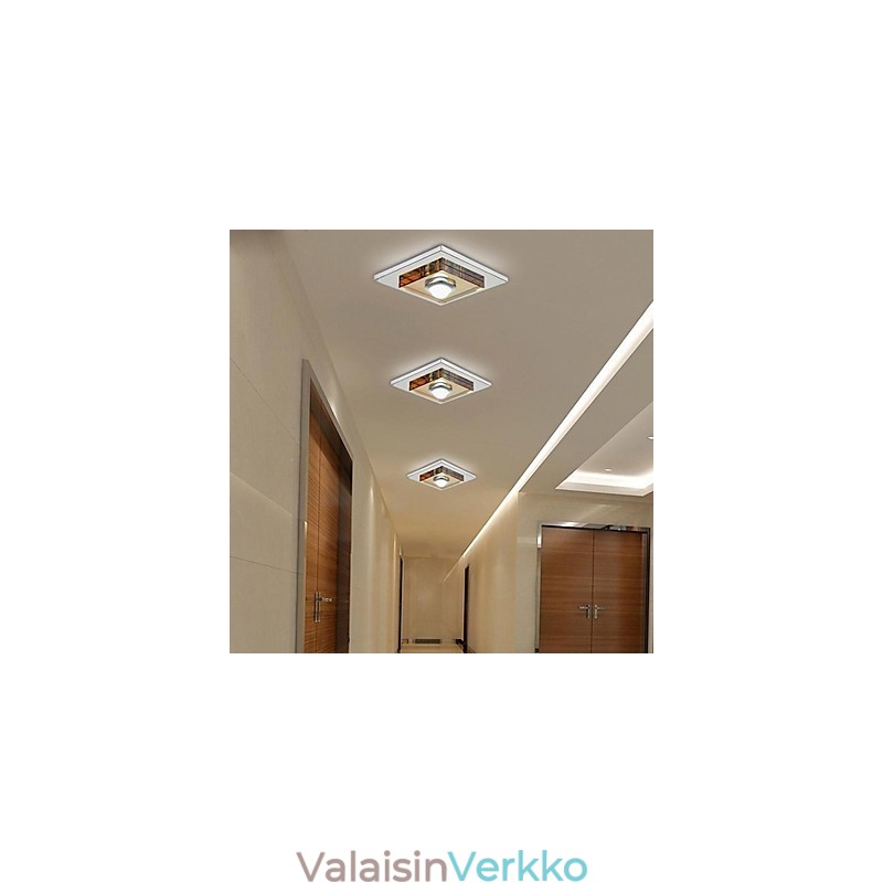 Amber Crystal kattovalaisin 1 valo Uppoasennettava