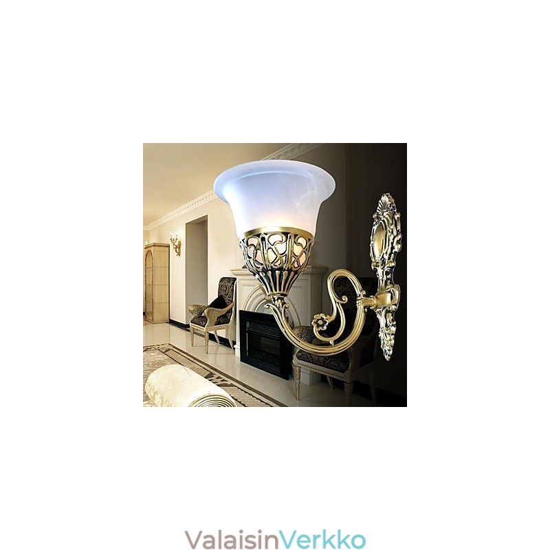 Pronssivalaisimet Valot Moire Glass European Retro Classic 220V