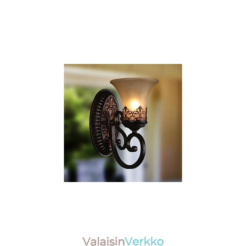 Vintage-seinävalaisimet 1 valo hartsimateriaalilla lasivarjostimella makuuhuoneen olohuoneen eteisen valot