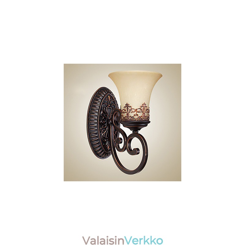 Vintage-seinävalaisimet 1 valo hartsimateriaalilla lasivarjostimella makuuhuoneen olohuoneen eteisen valot