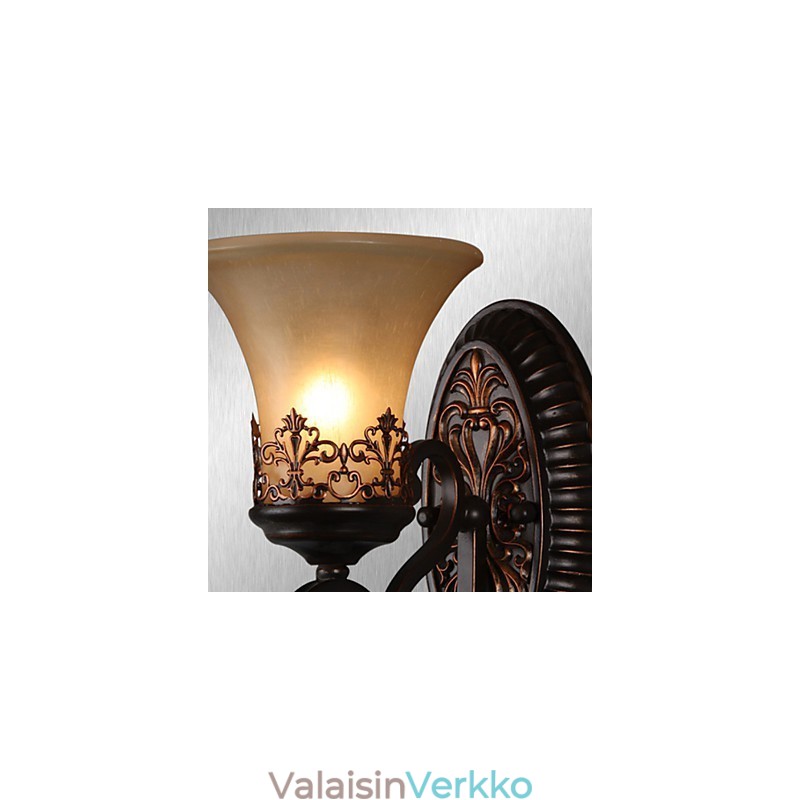 Vintage-seinävalaisimet 1 valo hartsimateriaalilla lasivarjostimella makuuhuoneen olohuoneen eteisen valot