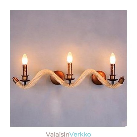 Sopimuksen mukainen parvekkeen portaiden valaisin Kierretty köysi seinävalaisin Sopimuksen mukainen parvekkeen portaiden valaisin Kierretty köysi seinävalaisin
