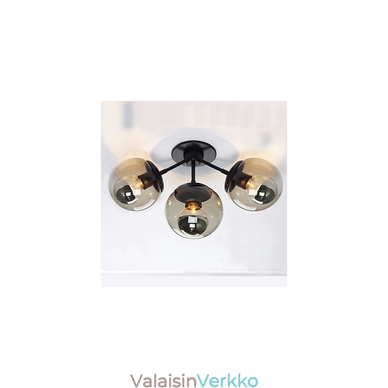 Seinälamput Lasipallo 3Lights Outdoor Indoor Seinävalot l Rustic Lodge Metal