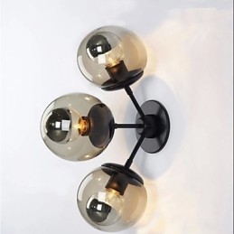 Seinälamput Lasipallo 3Lights Outdoor Indoor Seinävalot l Rustic Lodge Metal