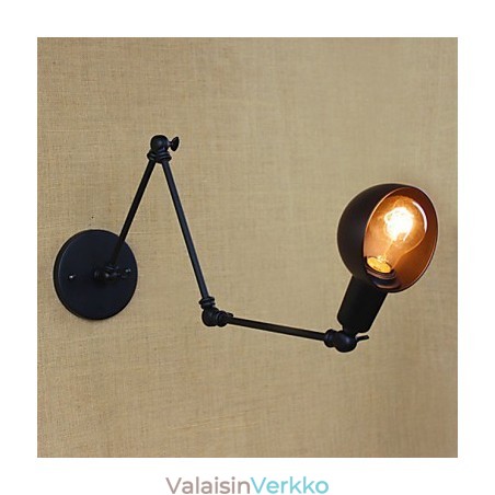 Persoonallinen pitkävarsi Säädettävä kulmatanko Kolme retro-olohuonelamppua Valaistus Koristeellinen seinävalaisin